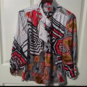 Jennifer lopez blouse long sleeve M